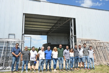 Britos recorrió el Parque Industrial de Moquehuá
