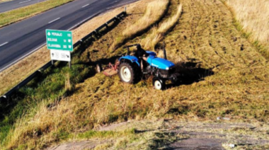 Sin mantenimiento, Gentile habilitó corte de pasto sobre rutas 5 y 65