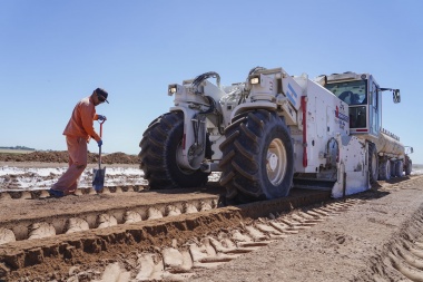 En la Ruta Nacional 7, avanzan las obras de la Variante Chacabuco