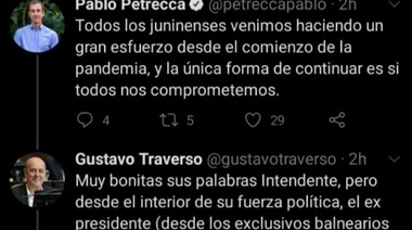Nuevo duelo tuitero entre dos senadores de Junín, una concejal PRO y la participación de Teresa García