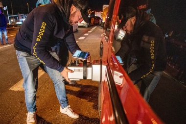 Operativo policial antinarcóticos con nueva tecnología sobre ruta 7 en Junín