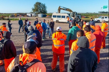 "La pandemia nos une", bromeó Diotti sobre el encuentro con Petrecca en el obrador de Ruta 7