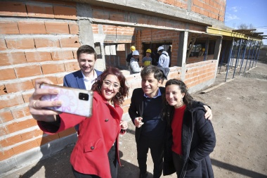 López acompañó a Kicillof y Ferraris en la obra del nuevo CAPS de Leandro N. Alem