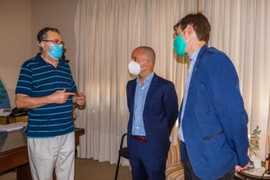 Ferraris y Conocchiari recibieron a Avellino Zurro en Leandro N. Alem por el programa "Municipios de Pie"