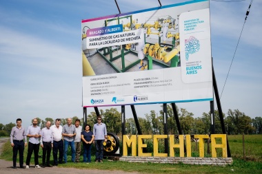 Avanza una obra de gas natural que comparten Alberti y Bragado