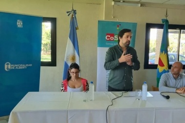 Kreplak en Alberti para el Pre congreso de salud de Región Sanitaria X