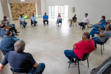 Reunión con la dos CGT por el plan integral de seguridad local
