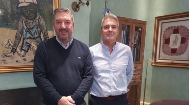 Molinari estuvo en la Unnoba con Tamarit