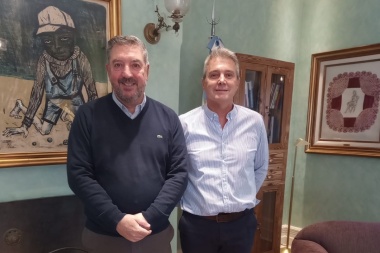 Molinari estuvo en la Unnoba con Tamarit