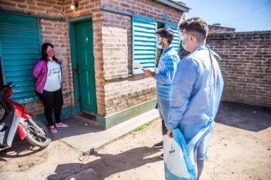 Segunda jornada de búsqueda de casos de Covid-19 en el barrio "Emilio Mitre"