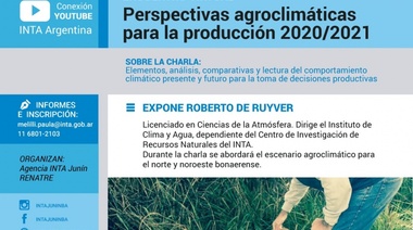 Charla Perspectivas Agroclimáticas 2020/21