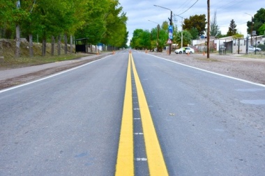 Avanzan las obras de alumbrado público en la Ruta provincial 50