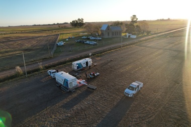 Realizan demostración sobre uso de drones para la seguridad rural en Alberti