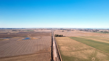 La Provincia reactivó las obras de pavimentación en la Ruta del Cereal