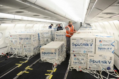 Llegó cargamento de Sputnik V para producir más de 750 mil vacunas
