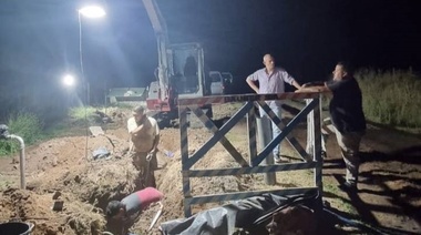 En Alberti avanzan obras públicas: nuevo pozo de agua, pavimento y gas natural