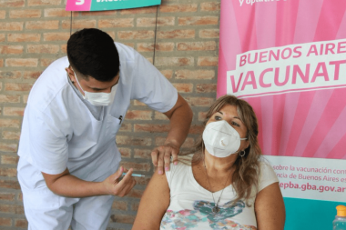 6 municipios de la cuarta entre el grupo de los 20 de la provincia que vacunaron al 90% de los inscriptos