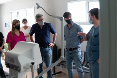 General Viamonte sumó un nuevo respirador para el hospital y Flexas destacó la sintonía con provincia