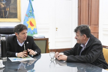 Kicillof recibió a Barenghi en Casa de Gobierno