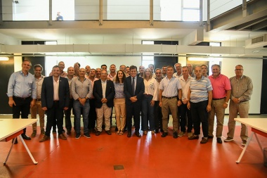 Antes de su visita a Junín, Manes se reunió con intendentes radicales