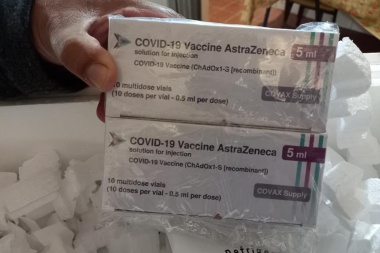 Llegaron este lunes 400 nuevas vacunas Astrazeneca a Junín