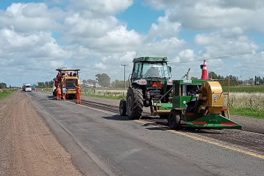 Comenzó la repavimentación de la Ruta Nacional 188 entre Lincoln, Ameghino y General Pinto