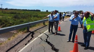 Gestiones conjuntas entre Rivadavia y T.Lauquen ante la rotura del puente sobre la laguna "Cuero de Zorro"