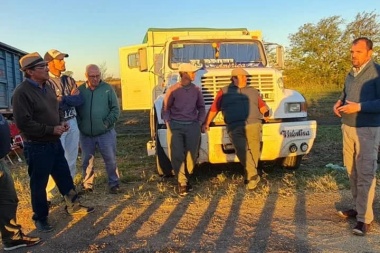 Reynoso se reunió con transportistas sobre Ruta Nacional 33 en Rivadavia
