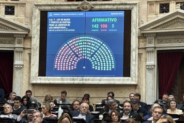 Aprueban el proyecto general y avalan privatizaciones, reforma laboral y facultades delegadas