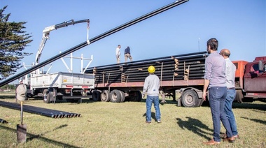 Llegaron nuevos materiales para la construcción de la cuarta planta de gas de Junín