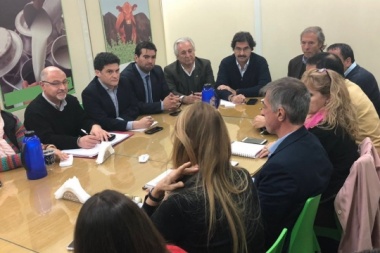 Secretarios de producción de Casares, Pehuajó y Leandro N. Alem con Sarquís