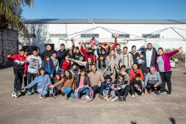 Petrecca acompañó a los 90 jóvenes que asisten al programa Envión en Junín