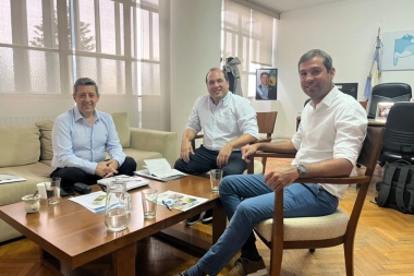 Recoulat analizó en la Plata obras hídricas para Trenque Lauquen