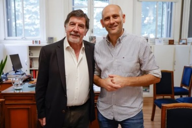 Lago se reunió con Sileoni por obras en establecimientos educativos albertinos