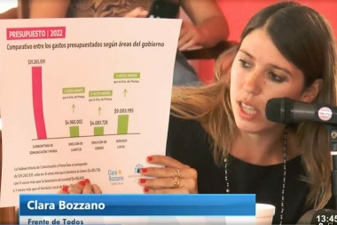 "Prensa tiene más presupuesto que las áreas de género, juventud y niñez", cuestionó Bozzano