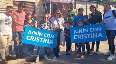 Al igual que en CABA, el kirchnerismo de Junín militó "Cristina 2023"