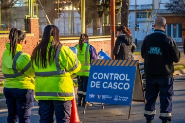 Informan que diciembre aumentó a 65,36% el porcentaje de juninenses que usan casco