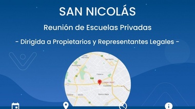 Propietarios y representantes legales de escuelas privadas de la región se reunirán en San Nicolas