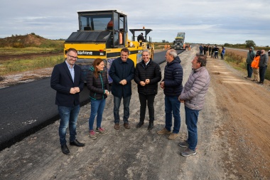 Katopodis recorrió la Variante Chacabuco de la Autopista de la Ruta 7