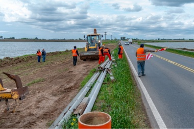 Comenzaron a construir las nuevas alcantarillas en el Puente de Lincoln