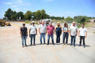 En conjunto con provincia comenzó una importante obra hidráulica en Chivilcoy