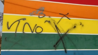 Repudian vandalismo y actos homofóbicos en Arribeños
