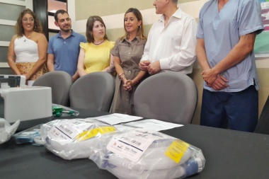 Región Sanitaria III entregó equipos de oxígeno en los hospitales de Lincoln y Chacabuco