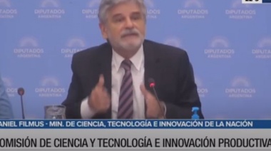 Filmus expuso ante diputados sobre el plan nacional de ciencia