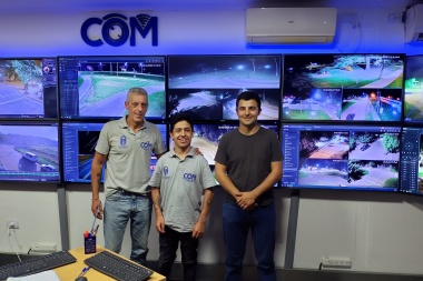 El Centro de Monitoreo de Alberti sumo nuevos equipos de videocámaras de seguridad