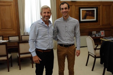Petrecca se reunió con Rogelio Frigerio y presentó nuevos proyectos de obras