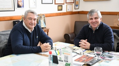 Britos recibió al ministro de Transporte de la Provincia, Jorge D’onofrio