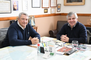 Britos recibió al ministro de Transporte de la Provincia, Jorge D’onofrio