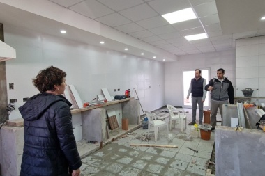 Reynoso recorrió obras en ejecución en Rivadavia