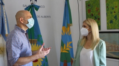 Magario estuvo en Alberti, destacó el rol del estado en la pandemia e hizo foco en el desarrollo productivo